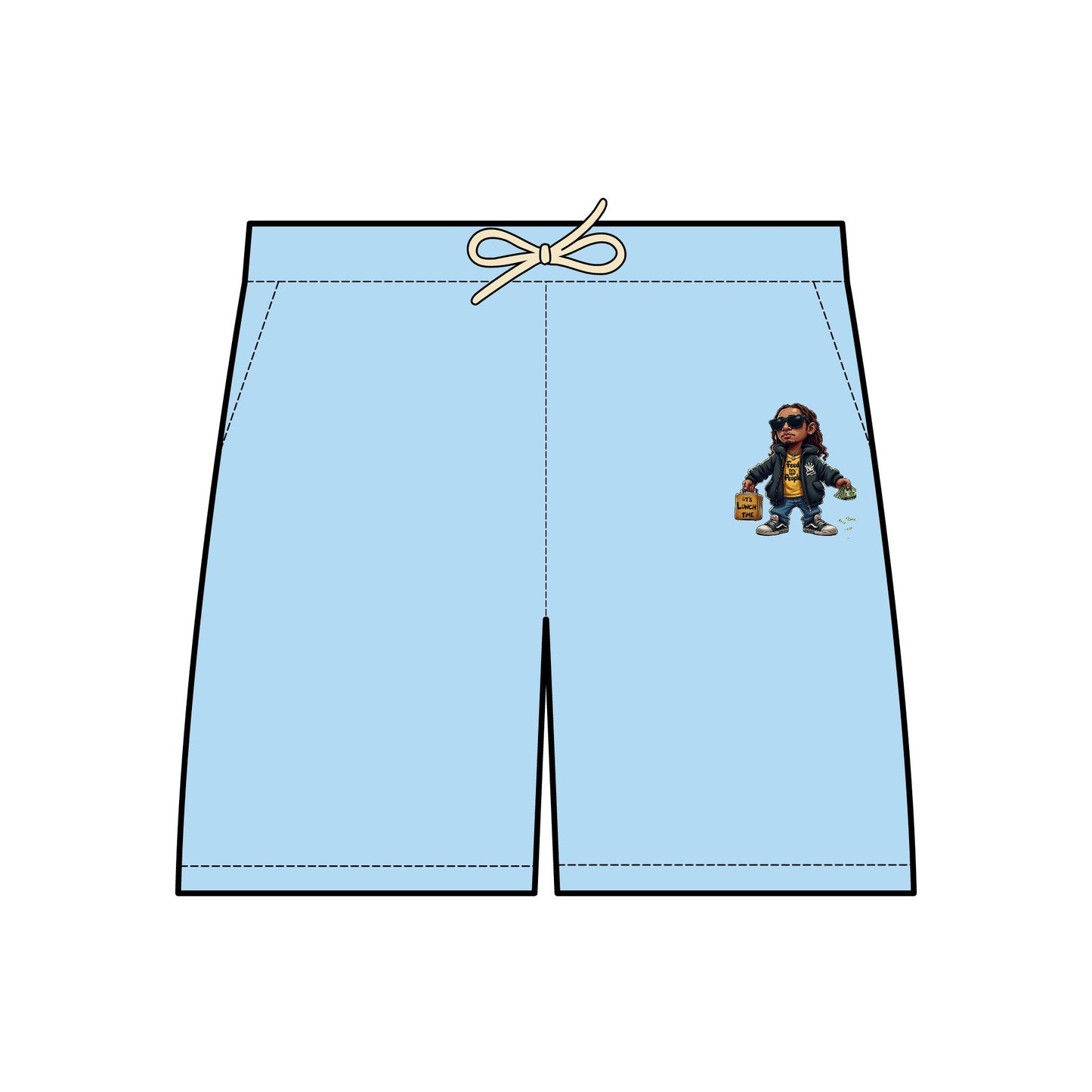 Feed Da People Fleece Sweat Shorts