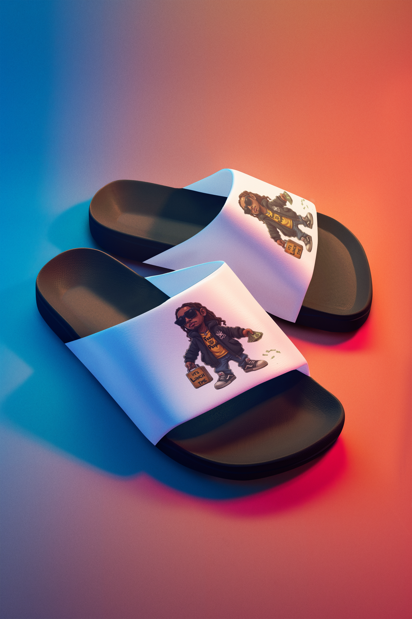 Feed Da People Slide Sandals