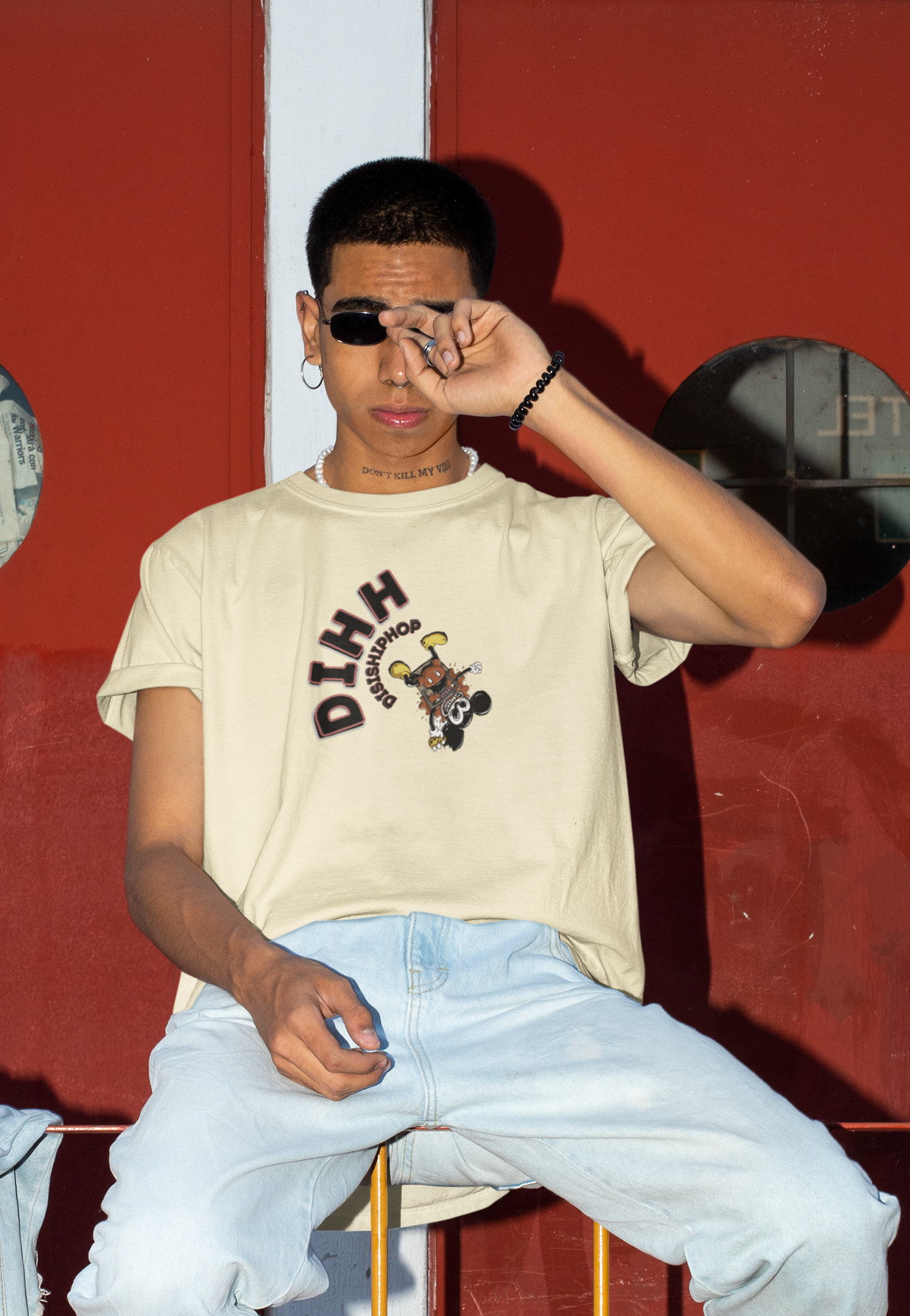 DIHH Mouse DOA Cotton Crew Tee