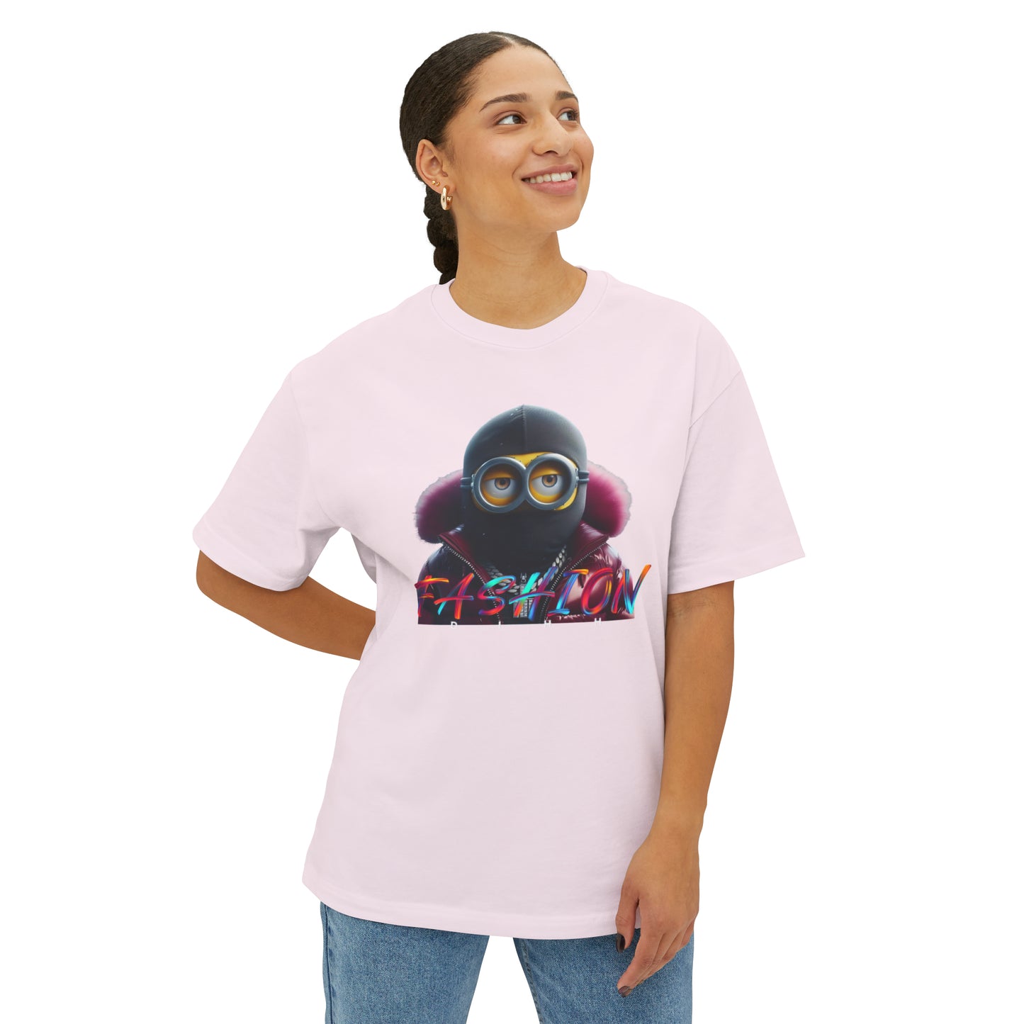 Gangsta Minion Unisex Oversized Boxy Tee