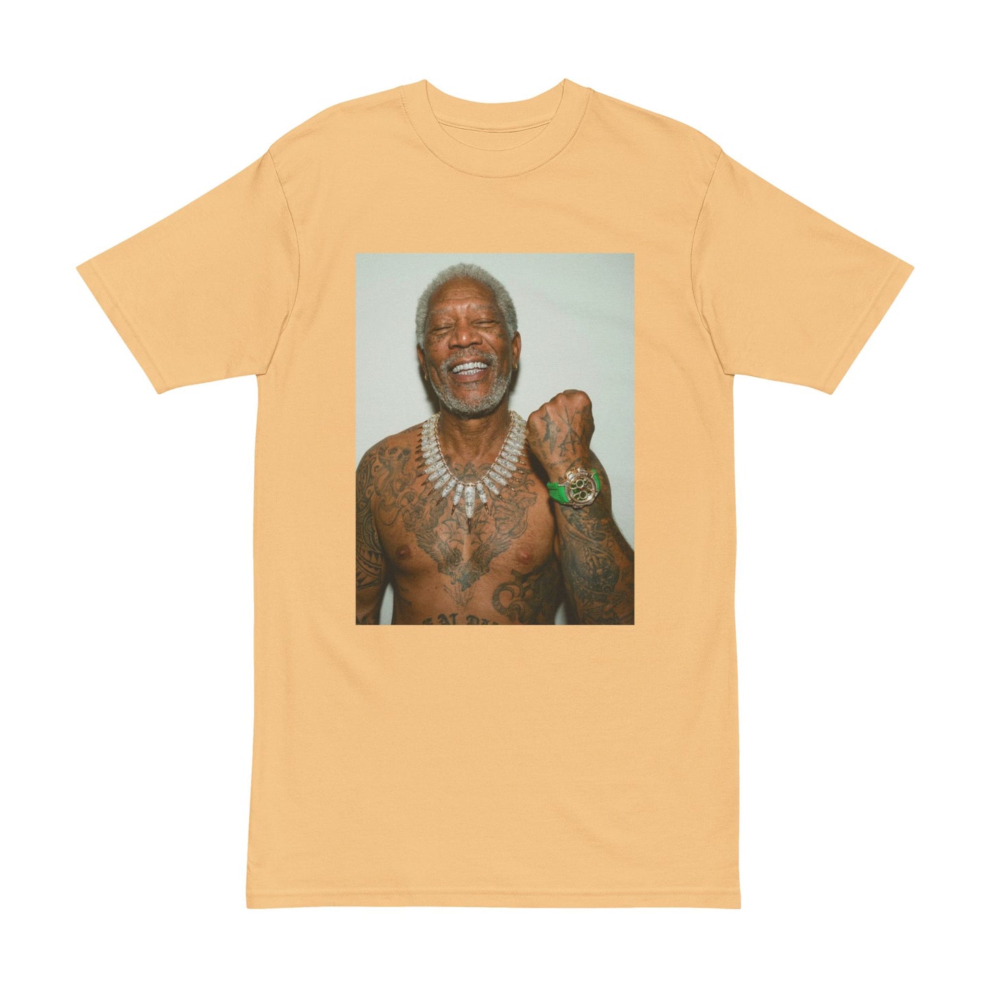 Mo. Freeman — Smiling Senior Tattooed Man Graphic T-Shirt