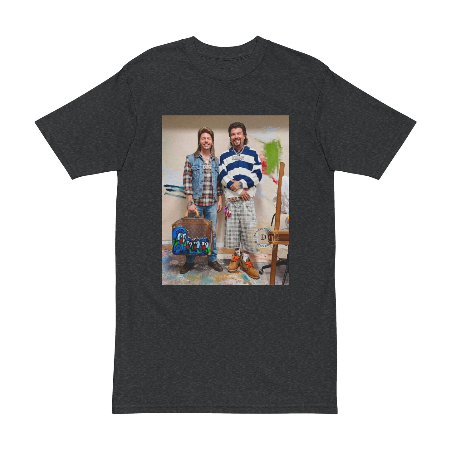 It’s A Mullet Ting - Retro Portrait of Two Men in Casual Vintage Style