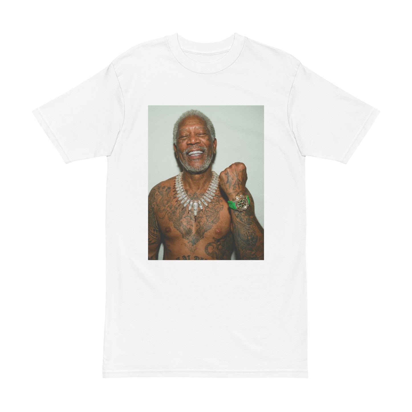 Mo. Freeman — Smiling Senior Tattooed Man Graphic T-Shirt