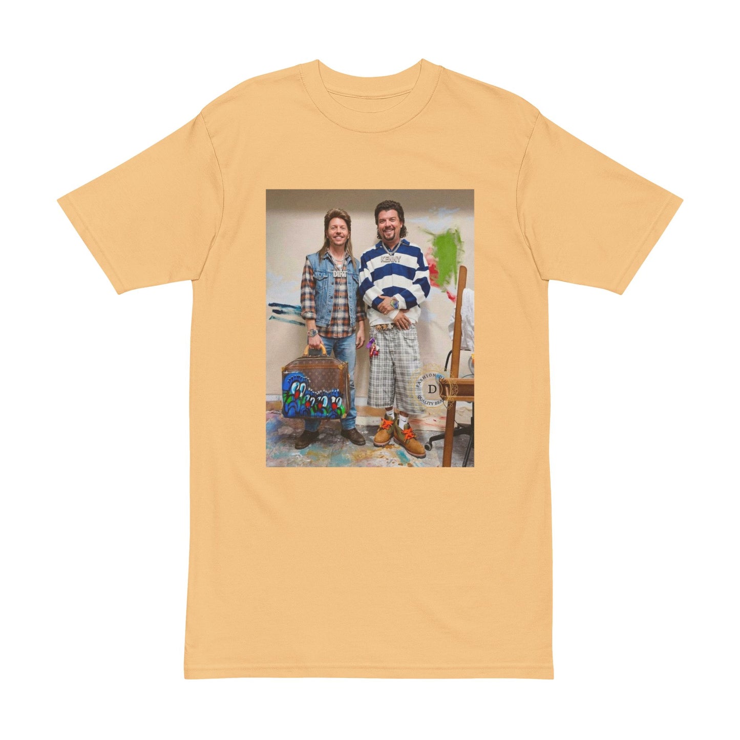 It’s A Mullet Ting - Retro Portrait of Two Men in Casual Vintage Style