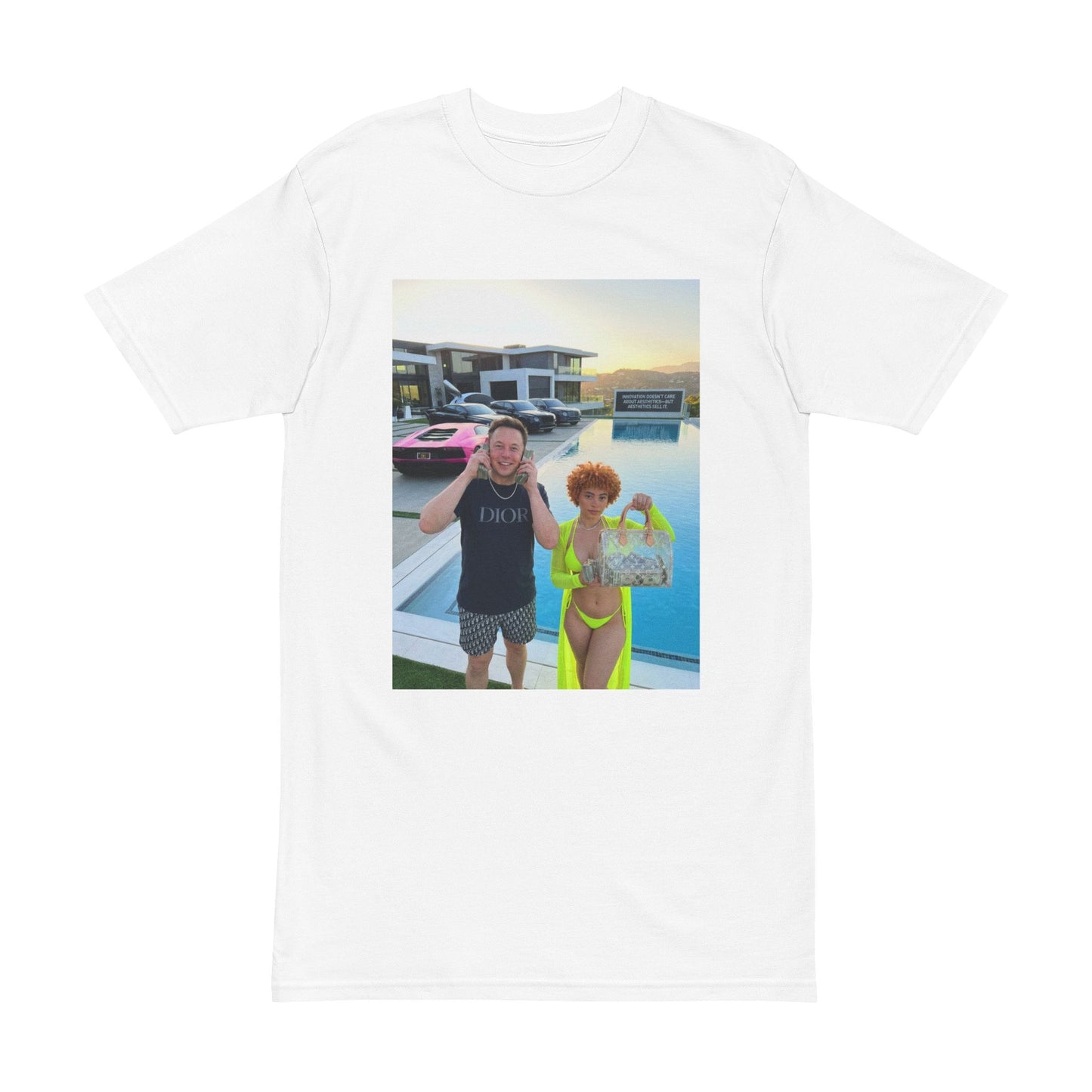 Big Bags Pool Party Photo Tee — Custom Vacation Picture T-Shirt