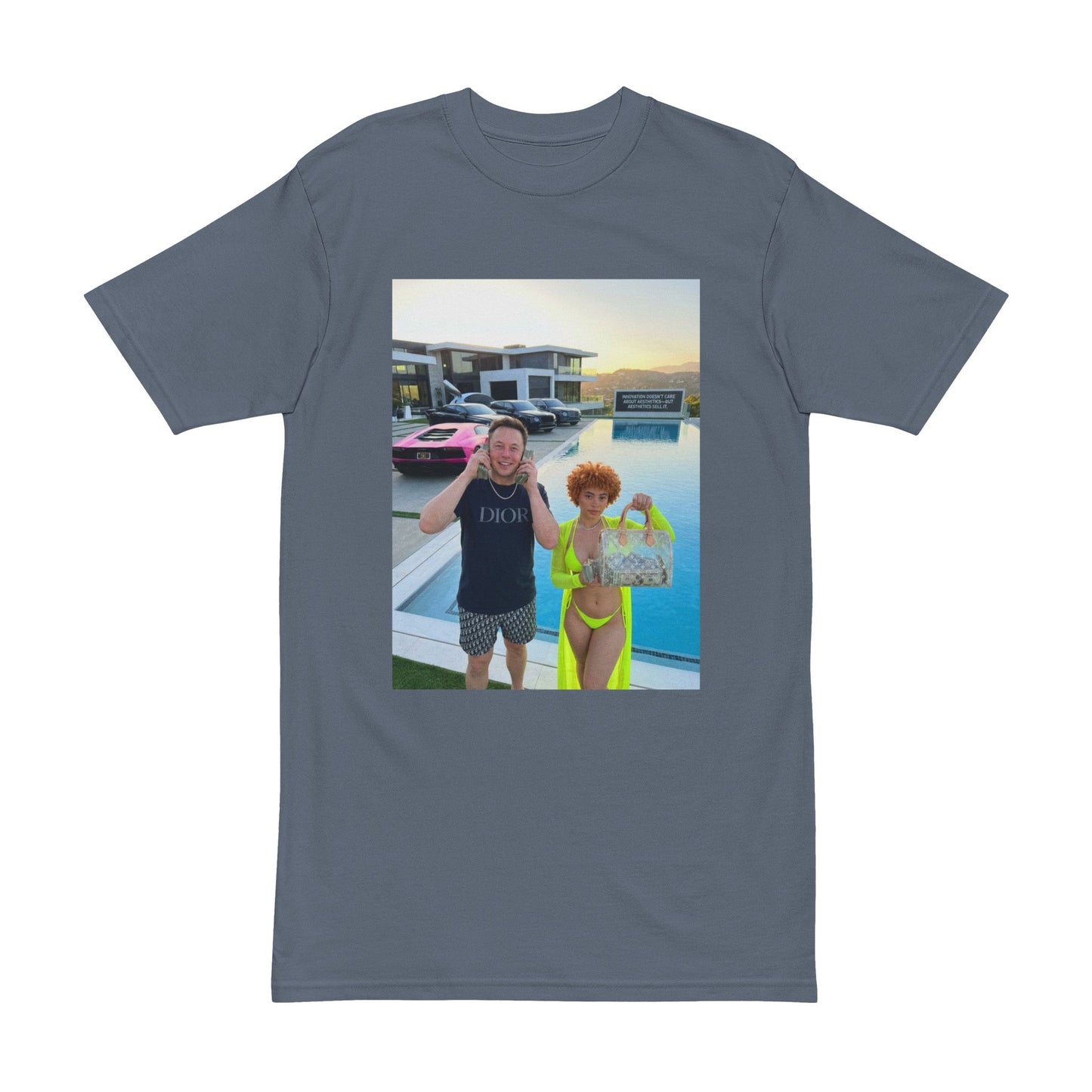 Big Bags Pool Party Photo Tee — Custom Vacation Picture T-Shirt