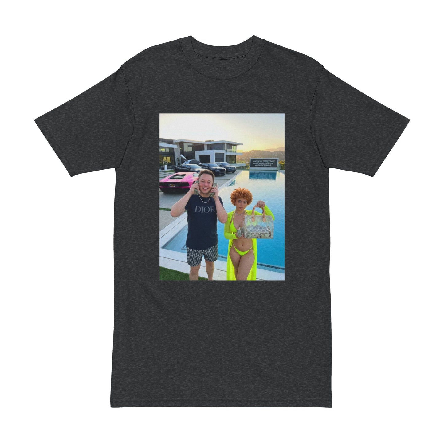 Big Bags Pool Party Photo Tee — Custom Vacation Picture T-Shirt