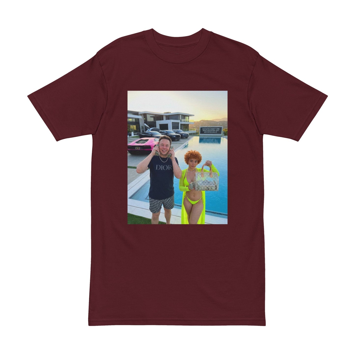 Big Bags Pool Party Photo Tee — Custom Vacation Picture T-Shirt