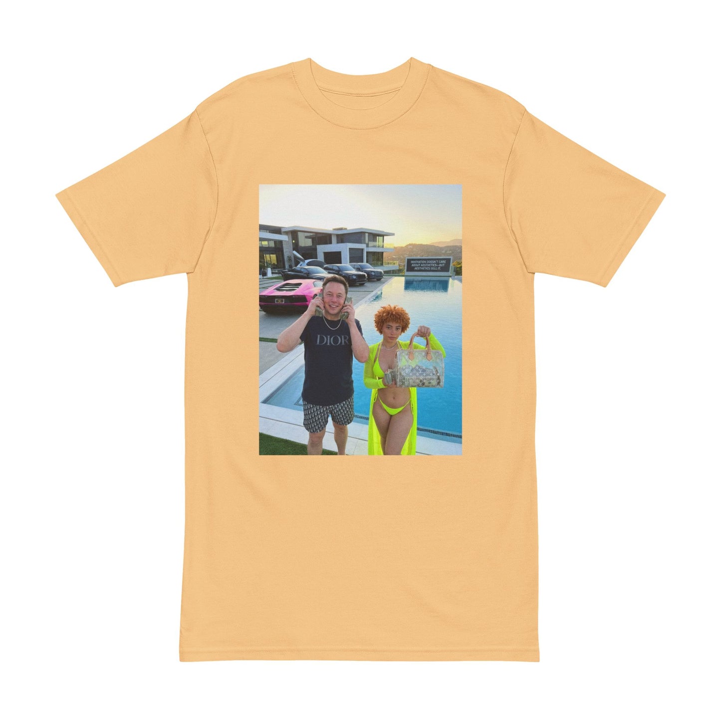 Big Bags Pool Party Photo Tee — Custom Vacation Picture T-Shirt